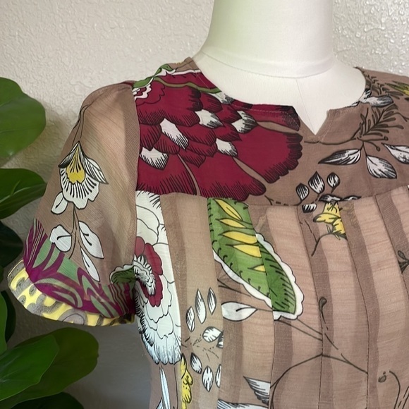 Lucca baby doll short sleeves floral print mini dress - Picture 3 of 15